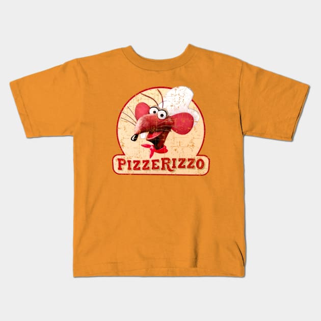 PizzeRizzo - Rizzo the Rat, distressed Kids T-Shirt by hauntedjack